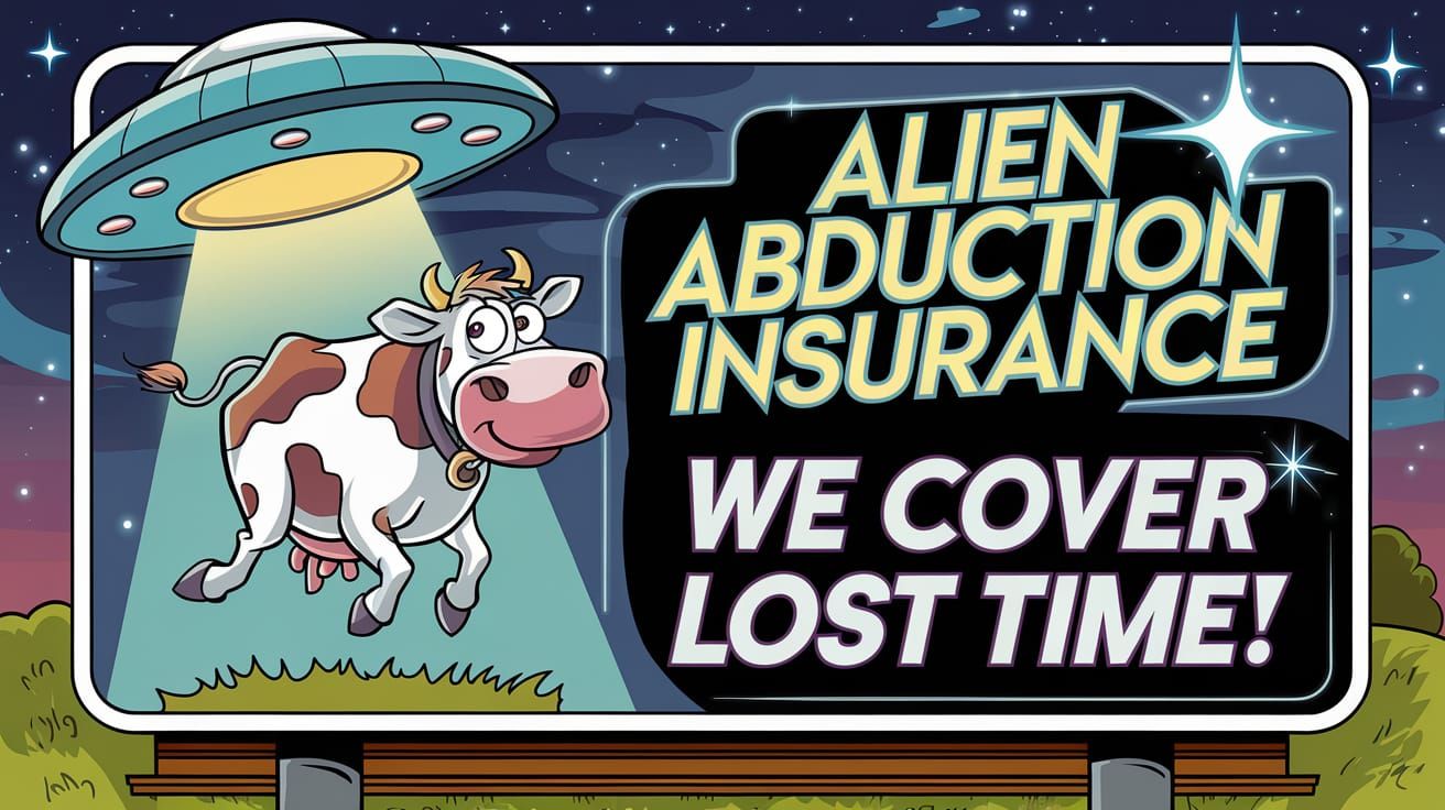 Alien Abduction Insurance  by @fredlef
