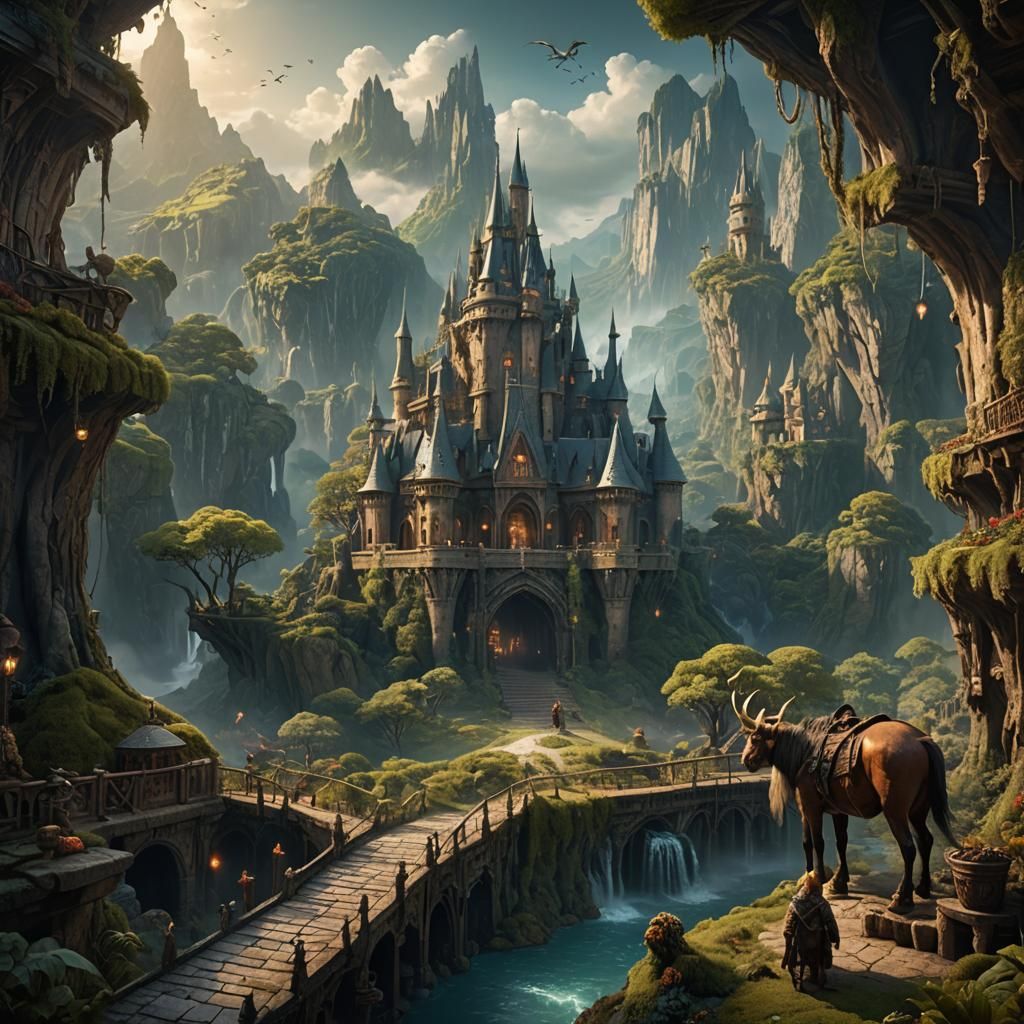 A Journey to a world of magic with fantasy creatures and fan...