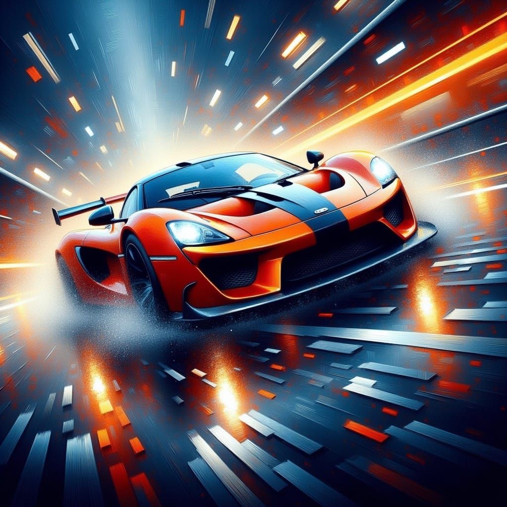 <lora:Gritt:1.0> insane dynamic masterpiece illustration of speeding supercar with liquid ink through shattered glass car showcasing epic ac...