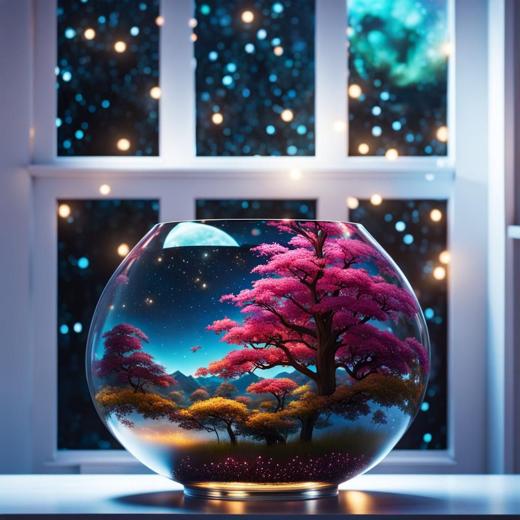 the world in a fish bowl  by @undefined