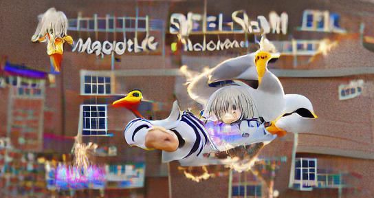 Seagull on seagull