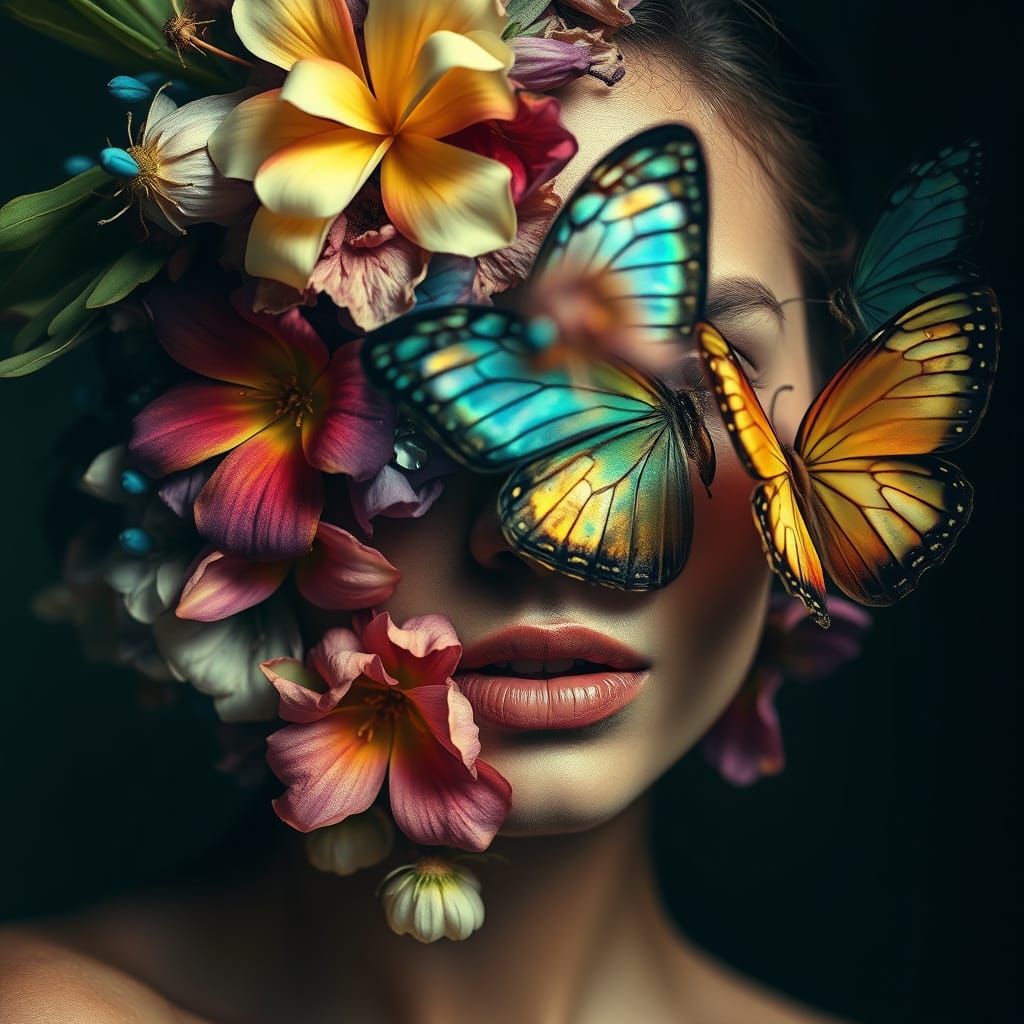 A striking portrait of a woman  by @Lily Caty