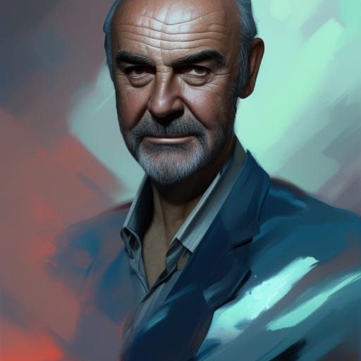 Sean Connery AI Generated Artwork NightCafe Creator