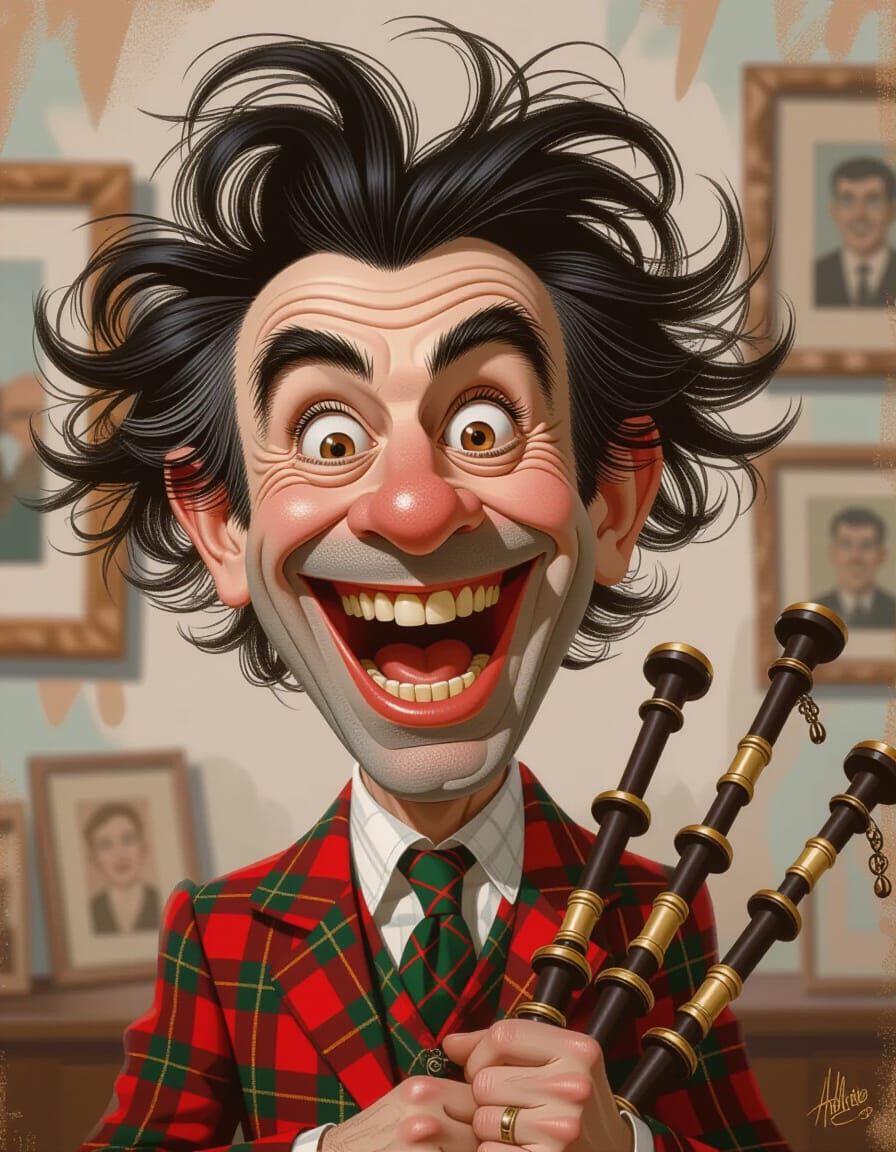 Scotsman caricature.  by @Eldorado