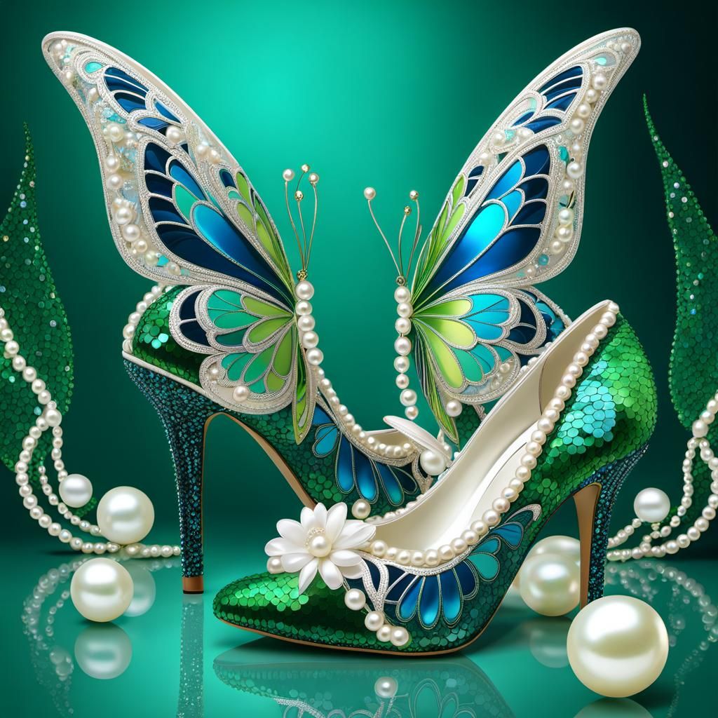 Fab Shoes Fantasy Collection - 3 - Butterfly Wings - AI Generated ...