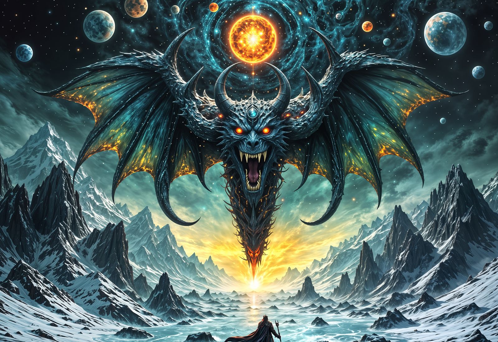 “Oh foolish faravahar, you seek to wrest the divine glory from Ahriman? Prepare to perish — your Ohrmuzd cannot save you...