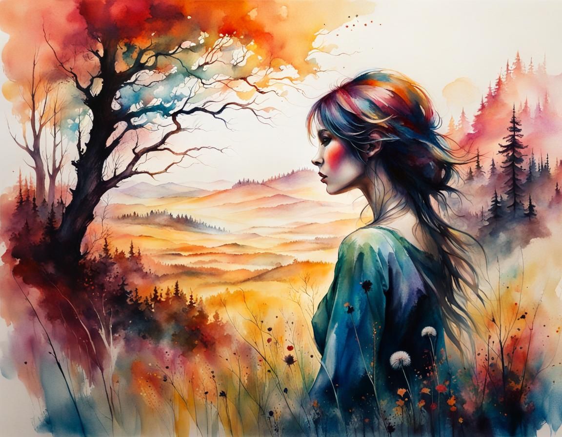 Lost in thoughts  by @Noquelle