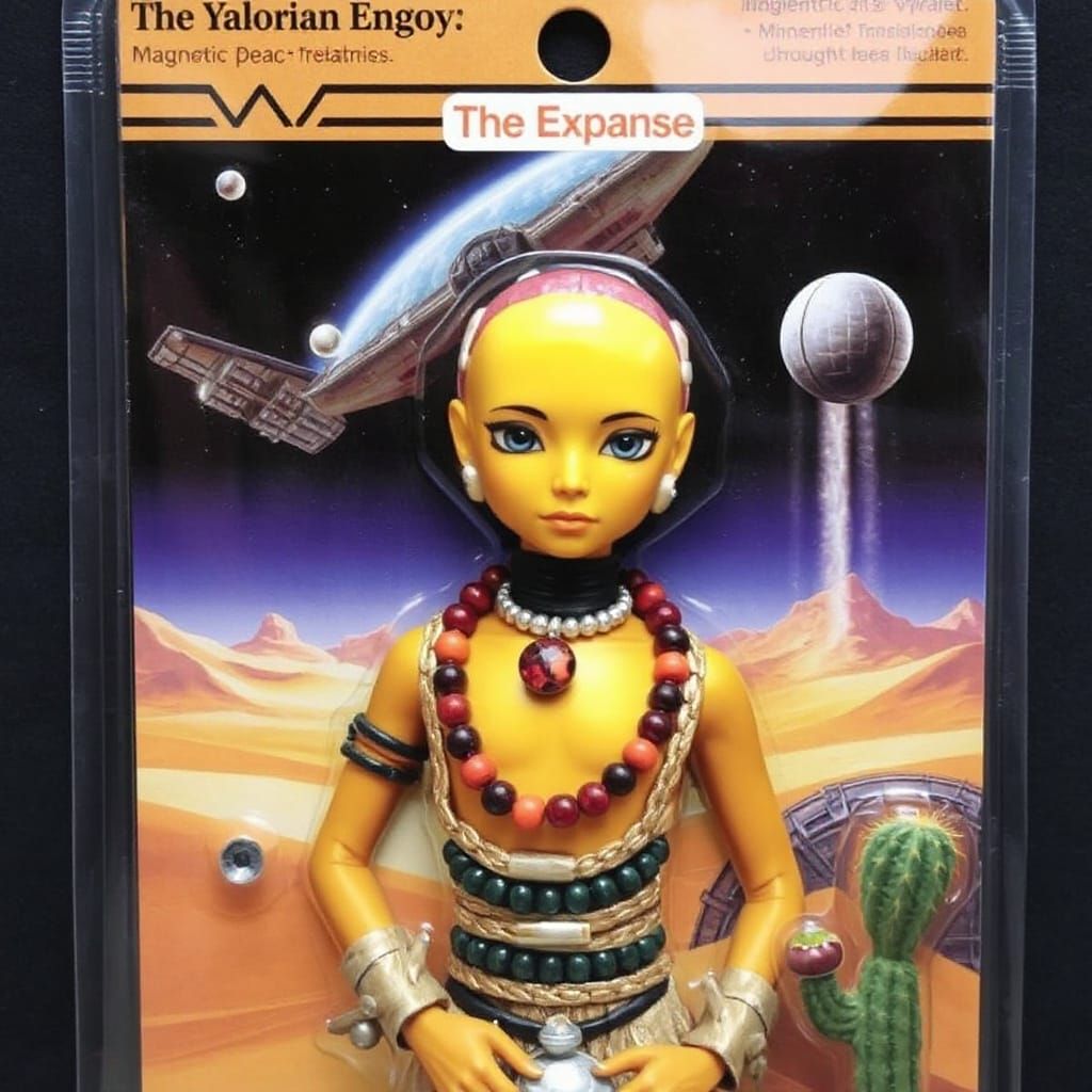 Yalorian Envoy in Desert Space Station Holographic Treaty