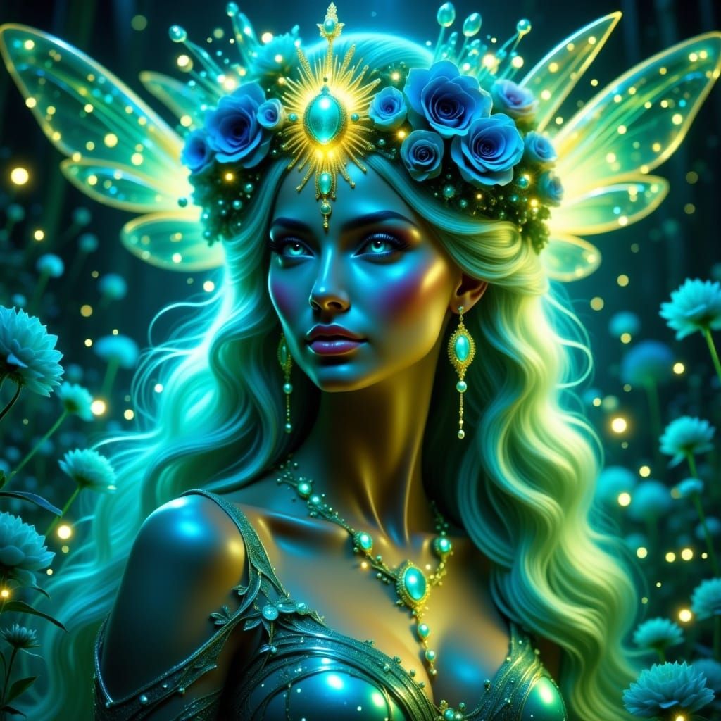 <lora:BioluminescentFlux:1.0> 