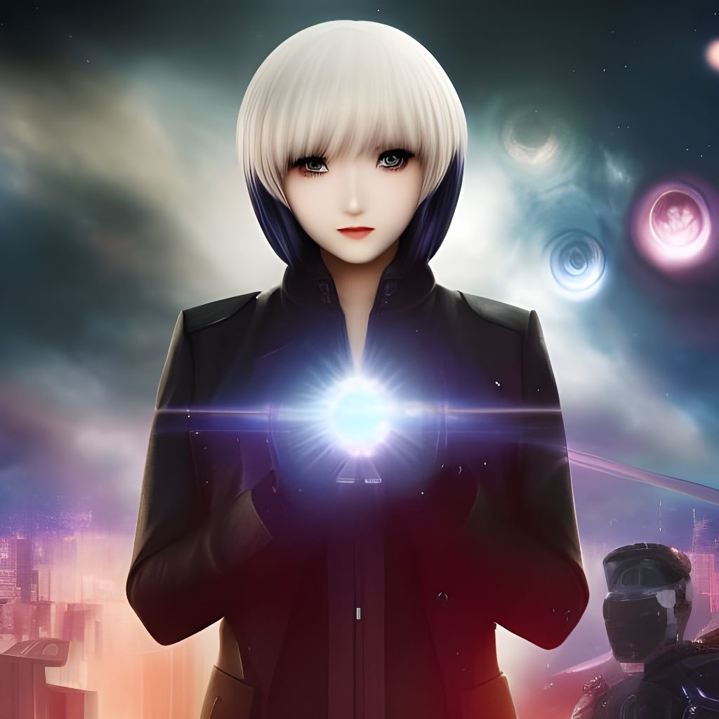 The galaxy is in her hands, Tokyo ghoul, body and face portr...