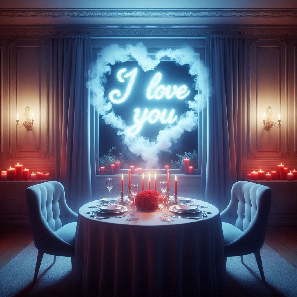 A romantic setting for the night