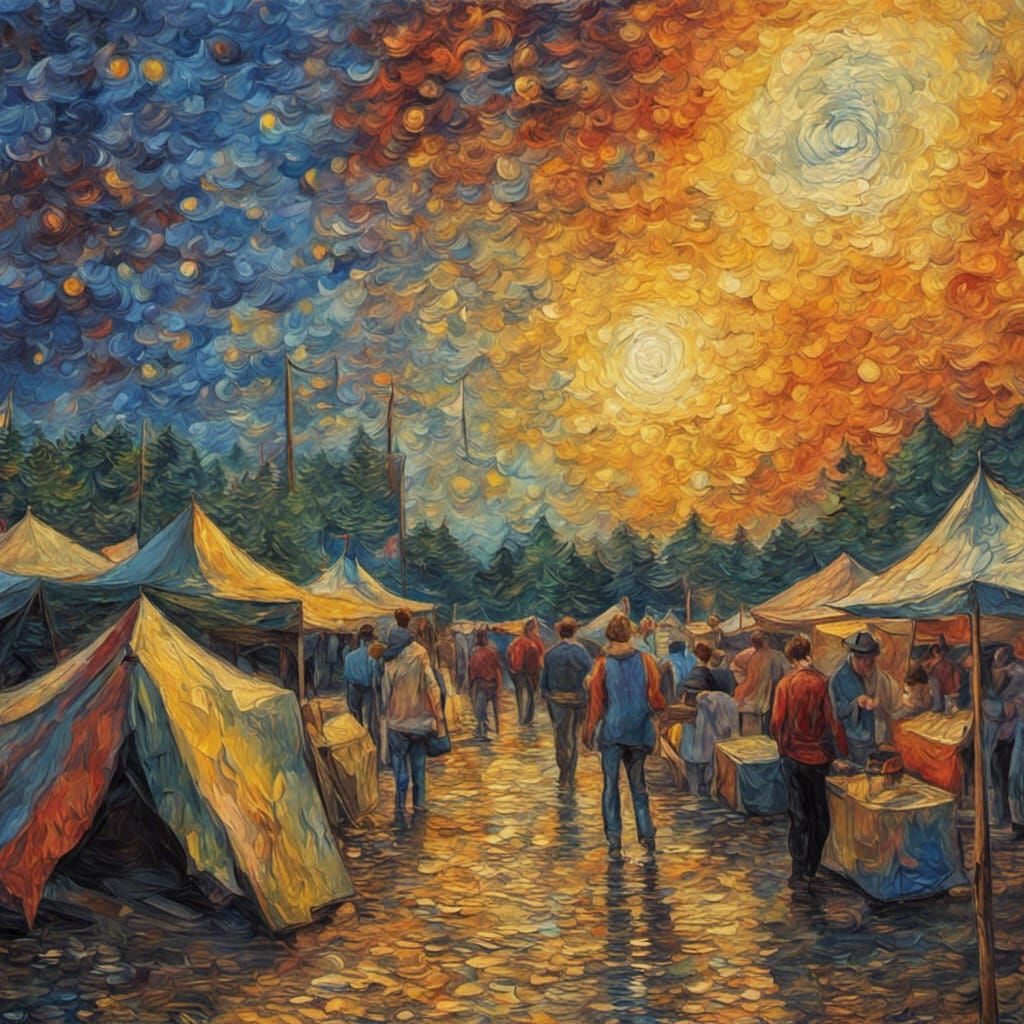 Glastonbury ; Inspired by Van Gogh
