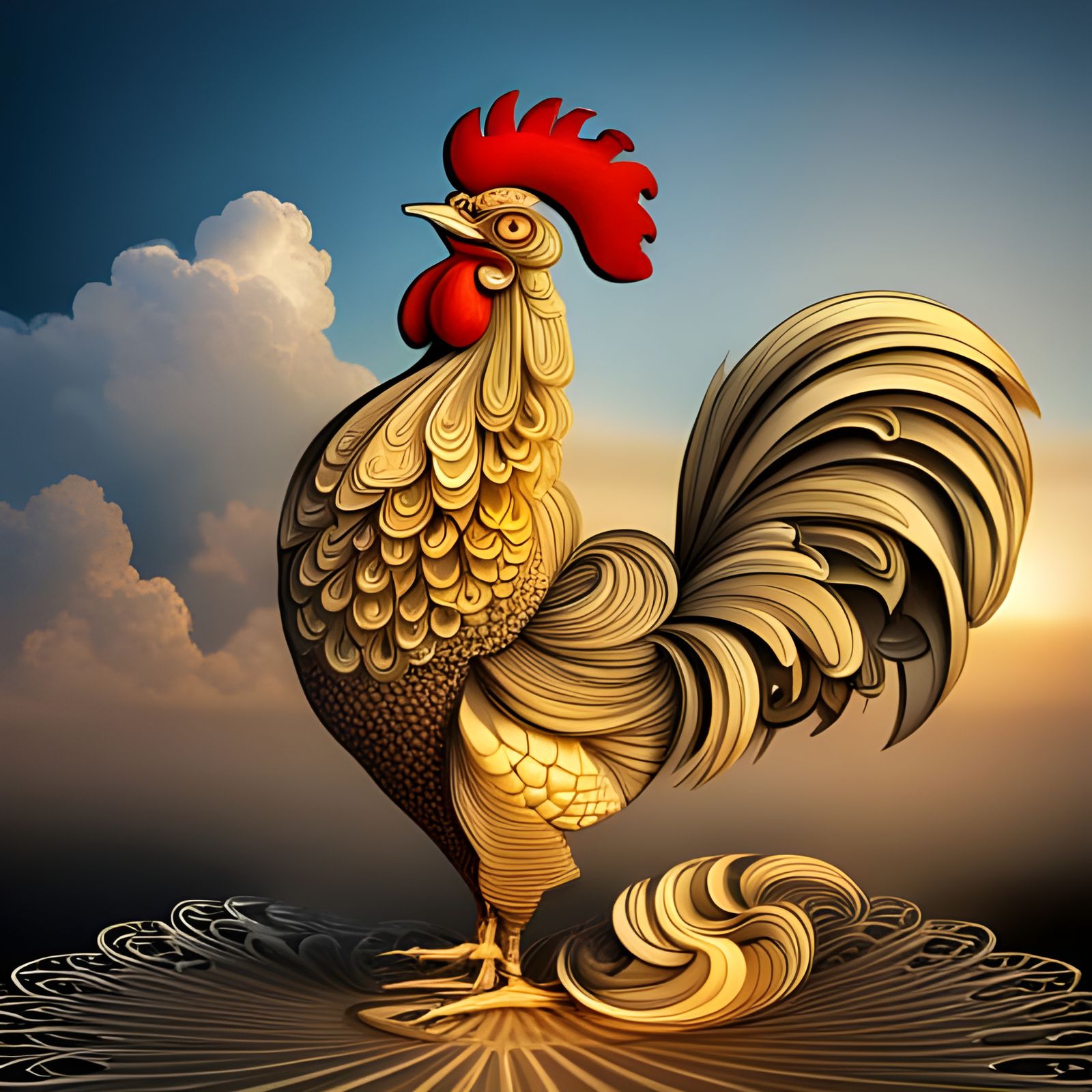 The proud rooster - proud to be french  by @Heraclion