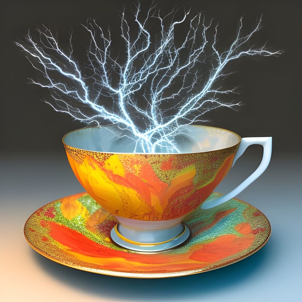 a storm in a teacup AI Generated Artwork NightCafe Creator