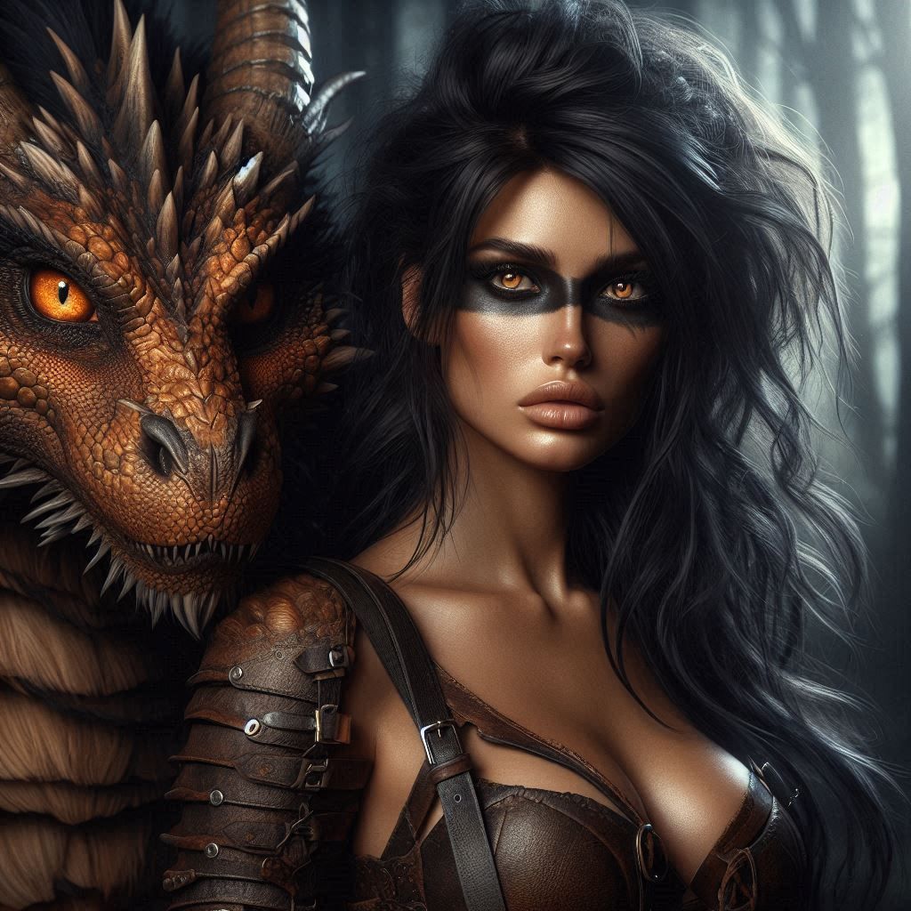 Dragon and Warrior Woman