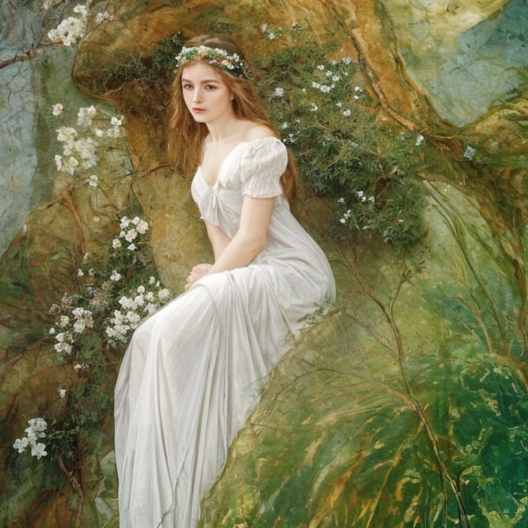 Dreamlike Cityscape at Sunset