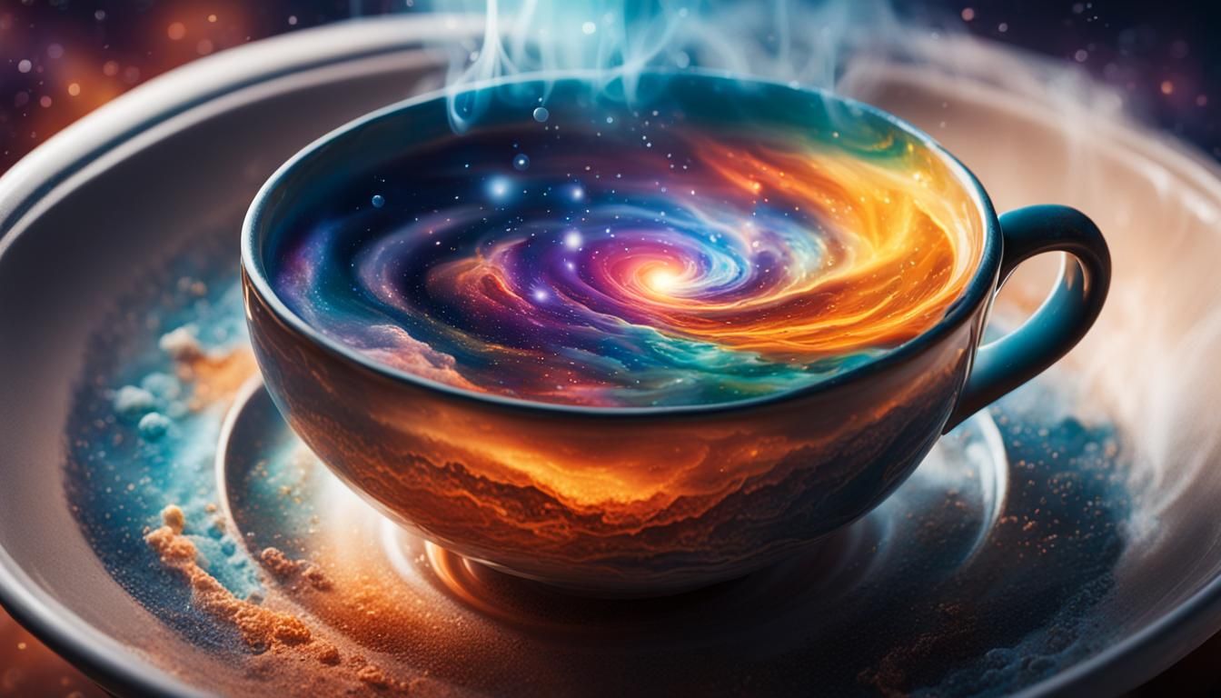 universe in a steaming cup   by @Dj Kilush