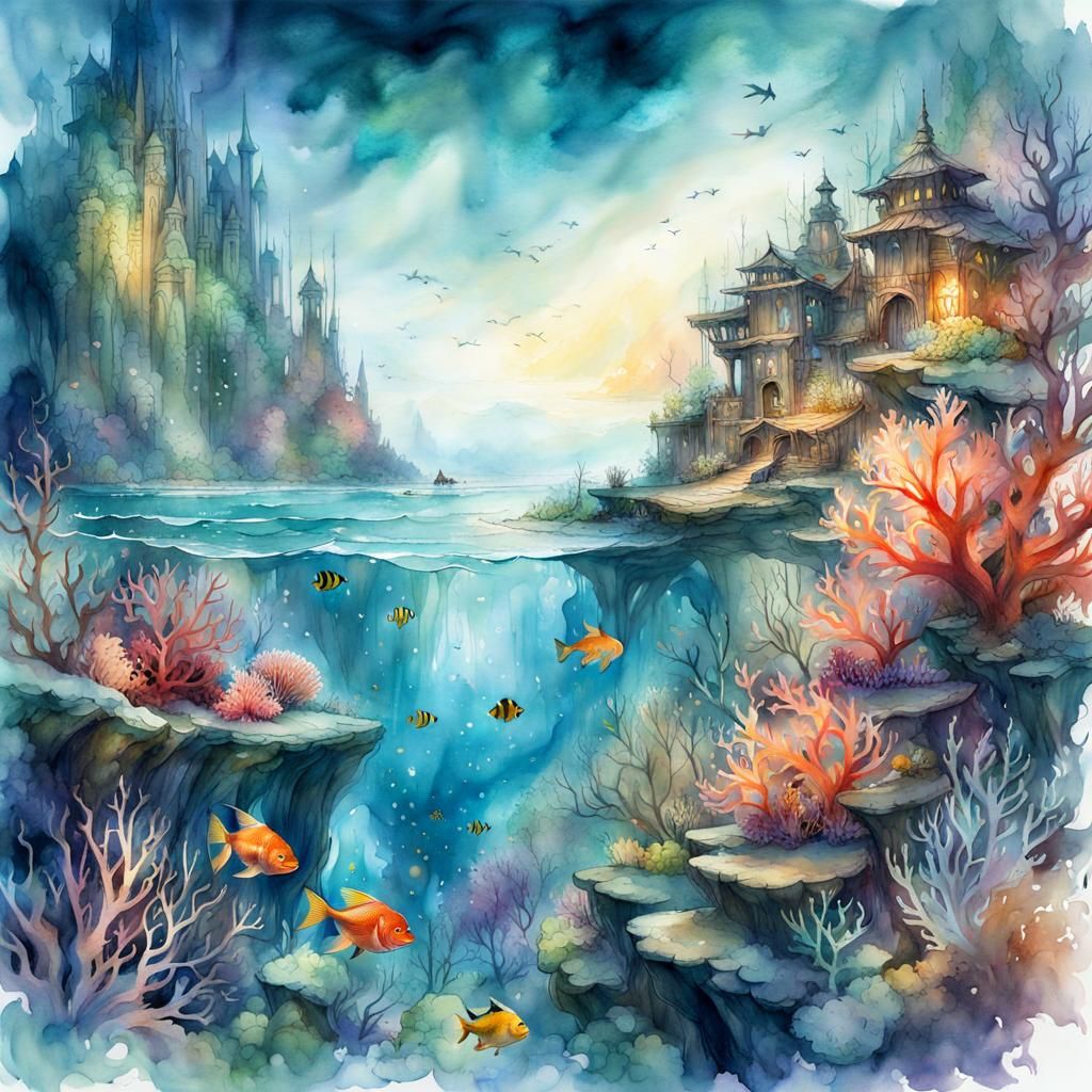 Under the sea  by @Rosemary