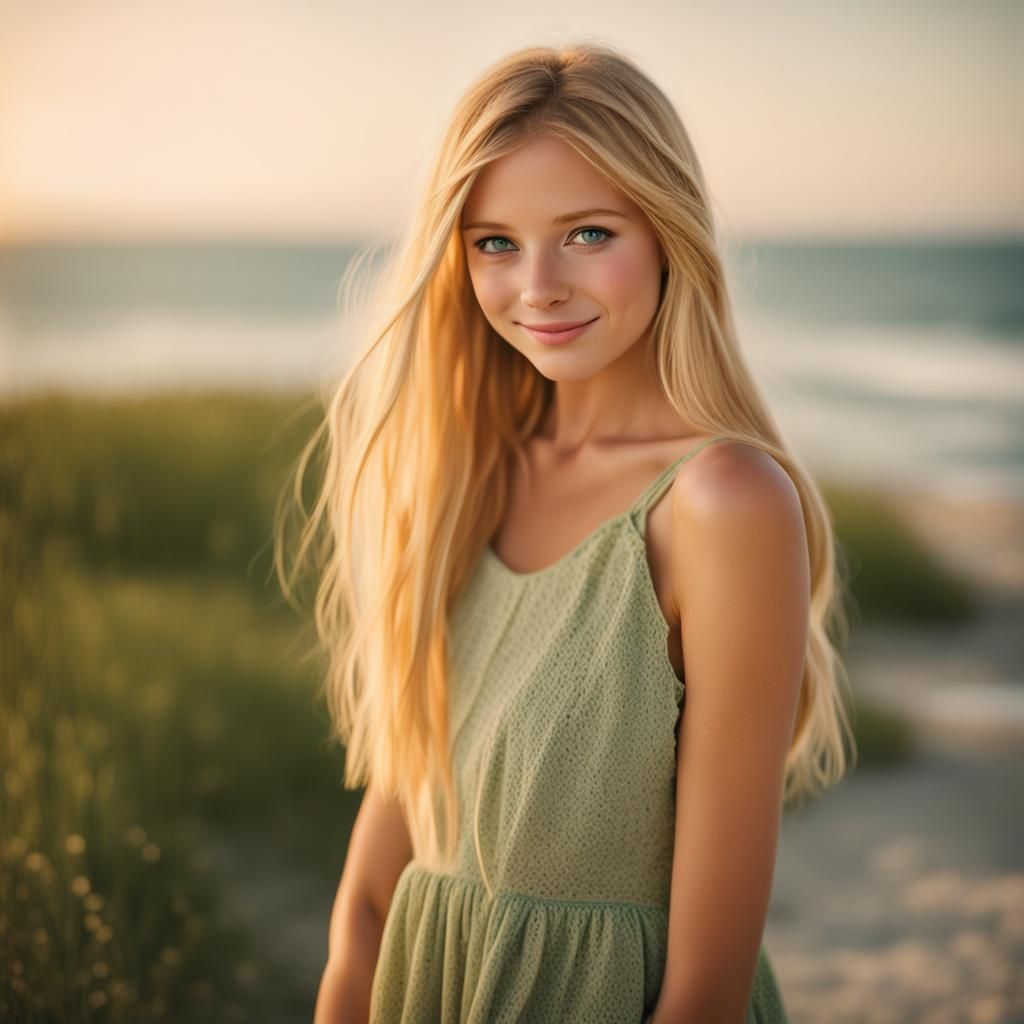 a beautiful girl long blonde hair green eyes cute freckles full a beautiful girl long blonde hair green eyes cute freckles full