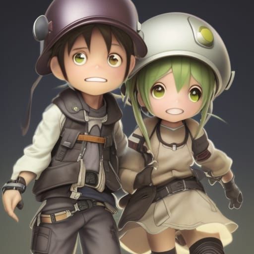 Young Cave Raiders (from Made in Abyss) AI Generated Artwork Young Cave Raiders (from Made in Abyss) AI Generated Artwork