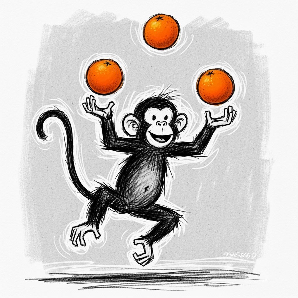 Orange-juggling Monkey 3