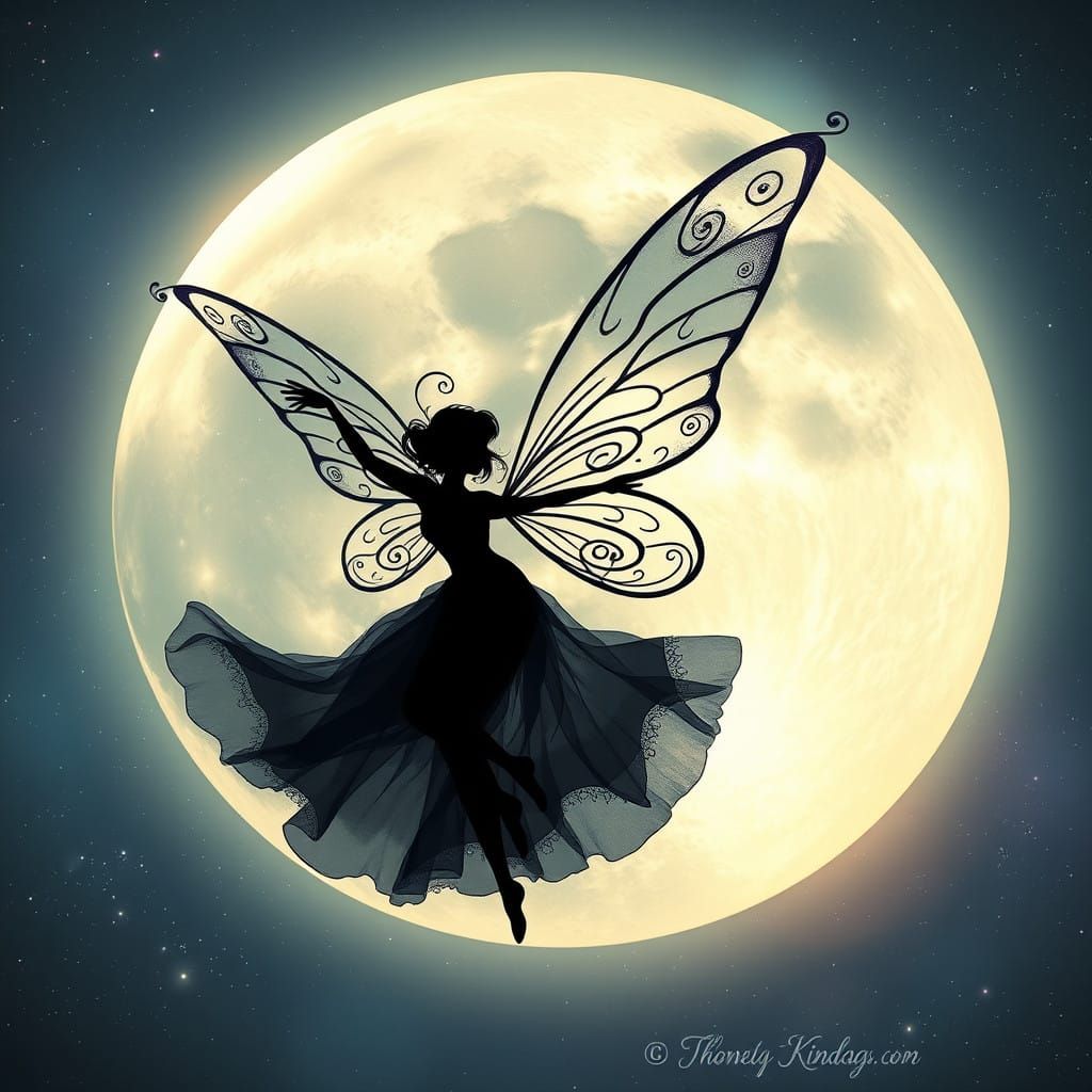 Whimsical Fairy in Celestial Dance