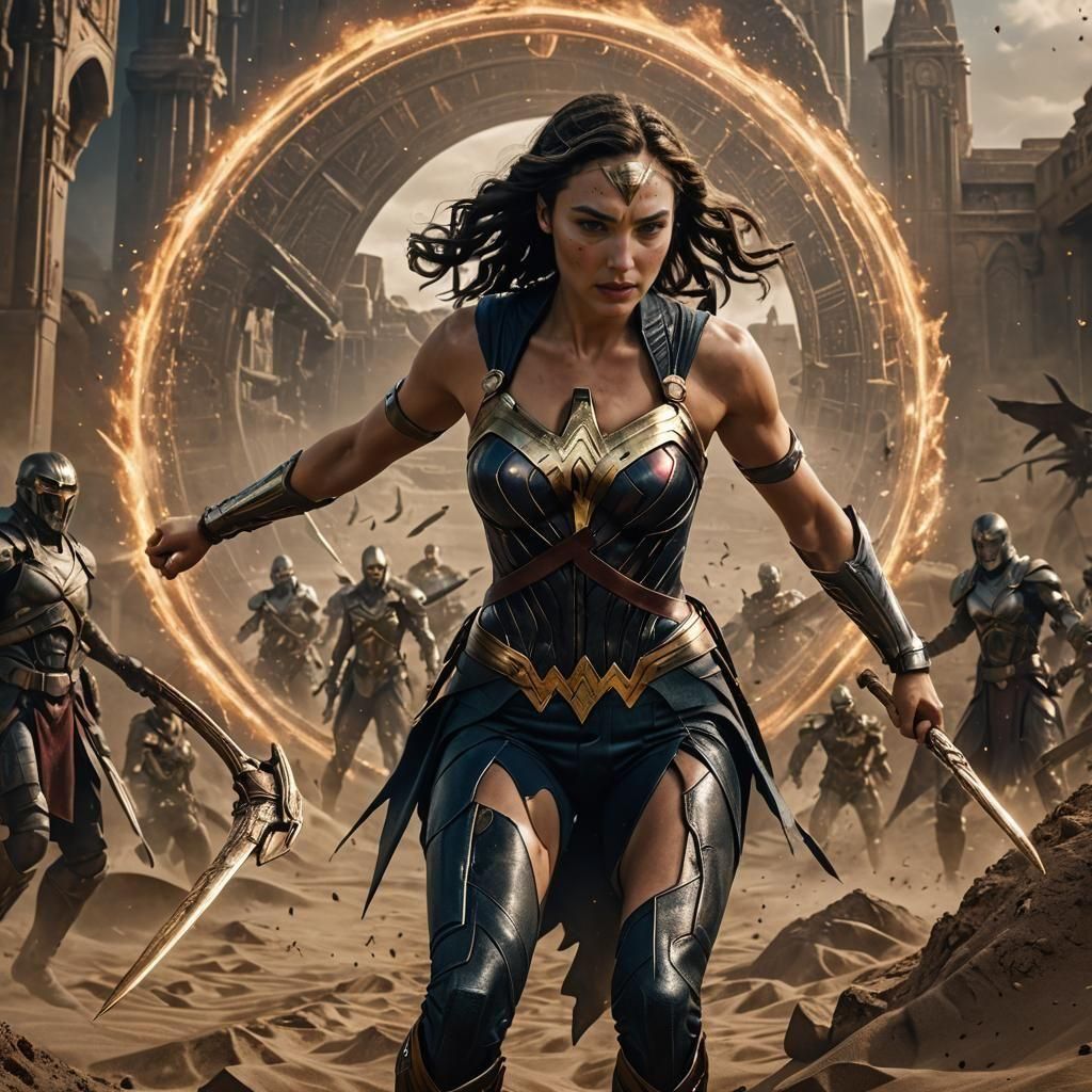 Sands of time (gal gadot) as the supreme heroine in action