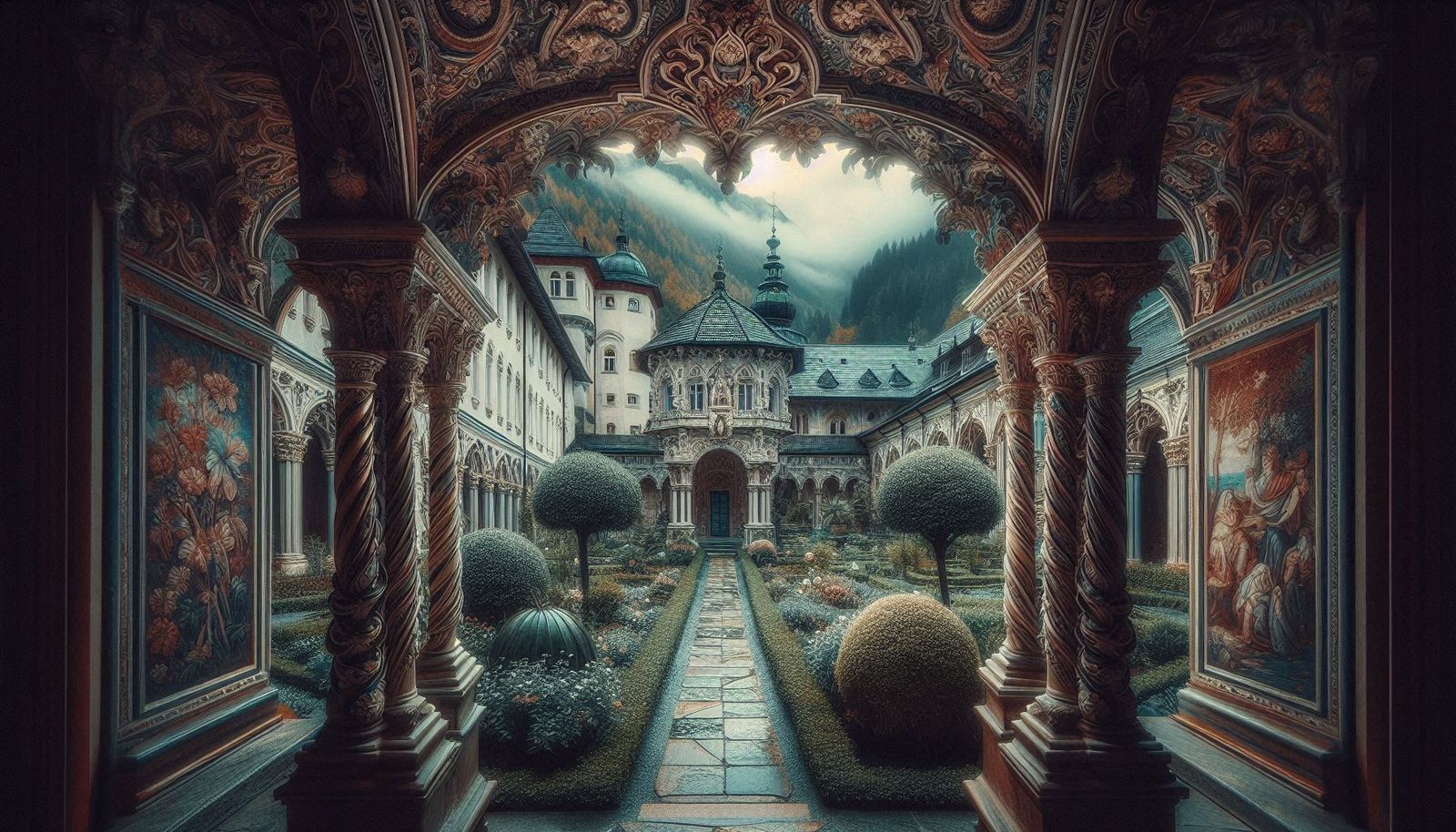 In a Monastery garden 7