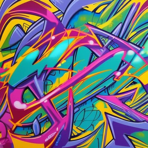 Graffiti pattern - AI Generated Artwork - NightCafe Creator