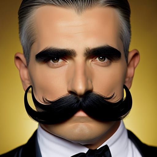 smouldering mustache AI Generated Artwork NightCafe Creator