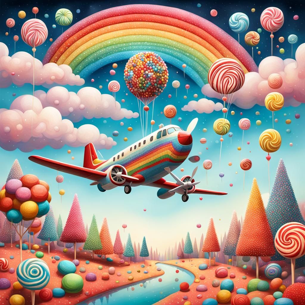 Candy Holds Up The World!