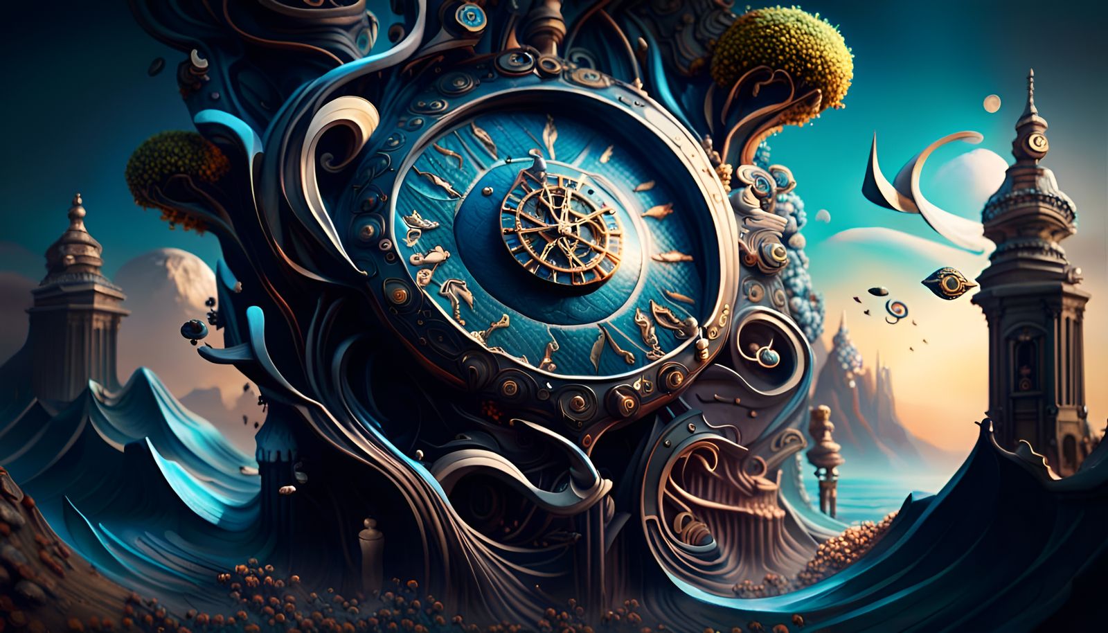 Flow of Time - AI Generated Artwork - NightCafe Creator