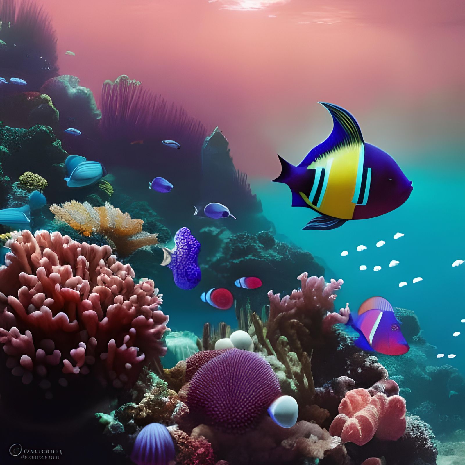 tourists from all over the reef