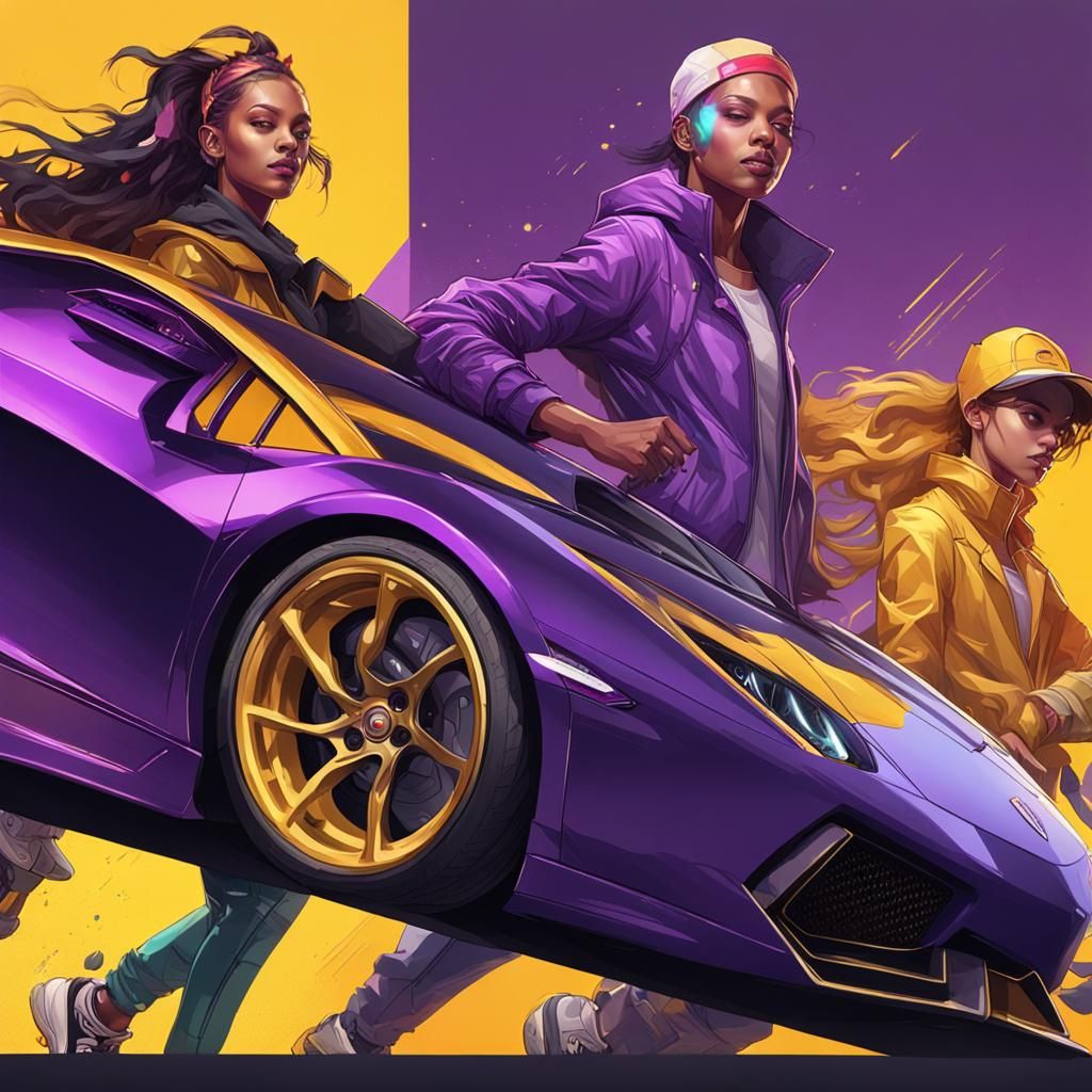 A line-up of shiny metallic cars and left to right there is ...