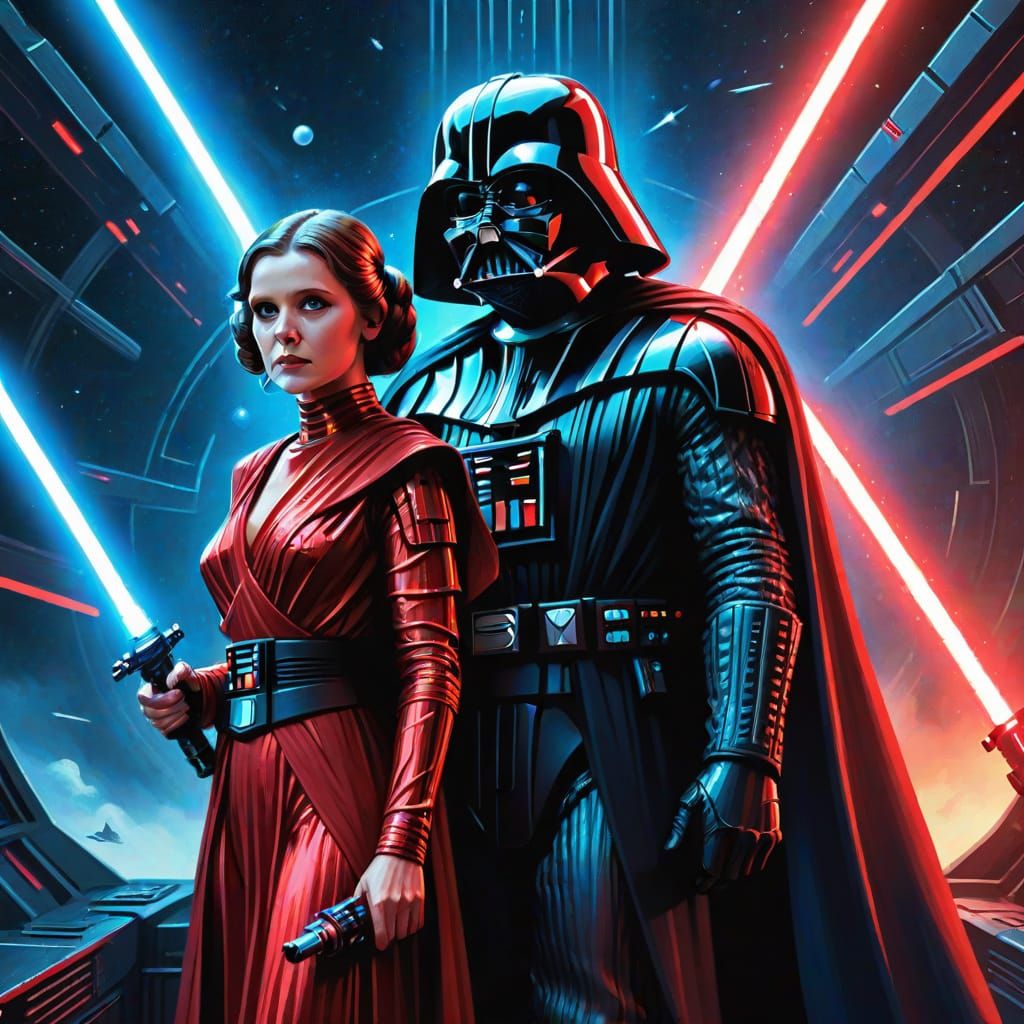 Darth Vader and Leia