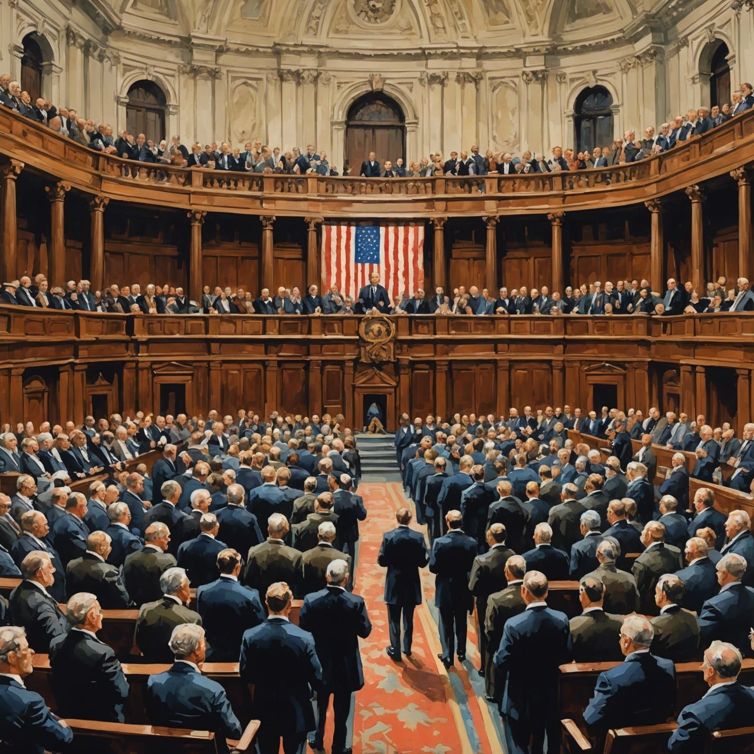 Congress as drawn by Hugh Thomson