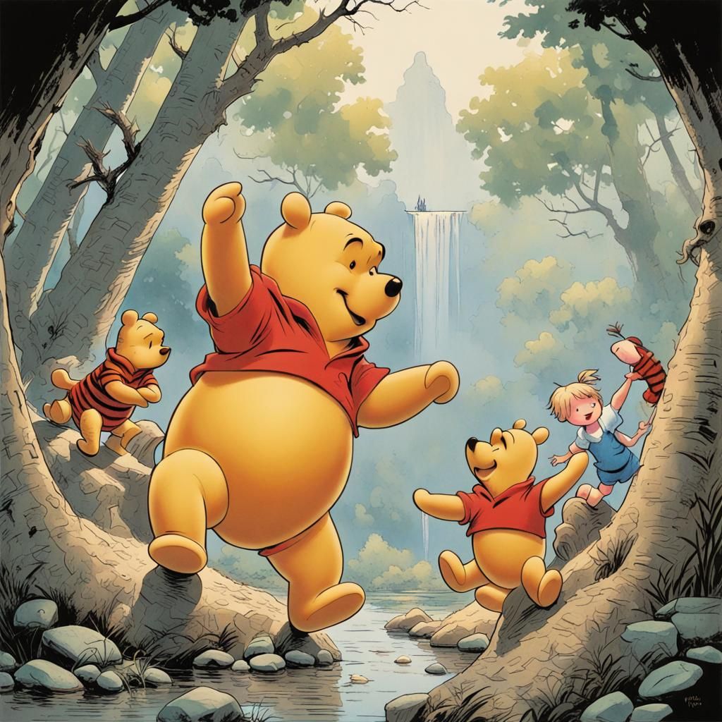 Winnie the Pooh AI Generated Artwork NightCafe Creator