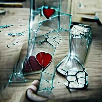 Love is like glass ones it’s broken it’s wont be the same