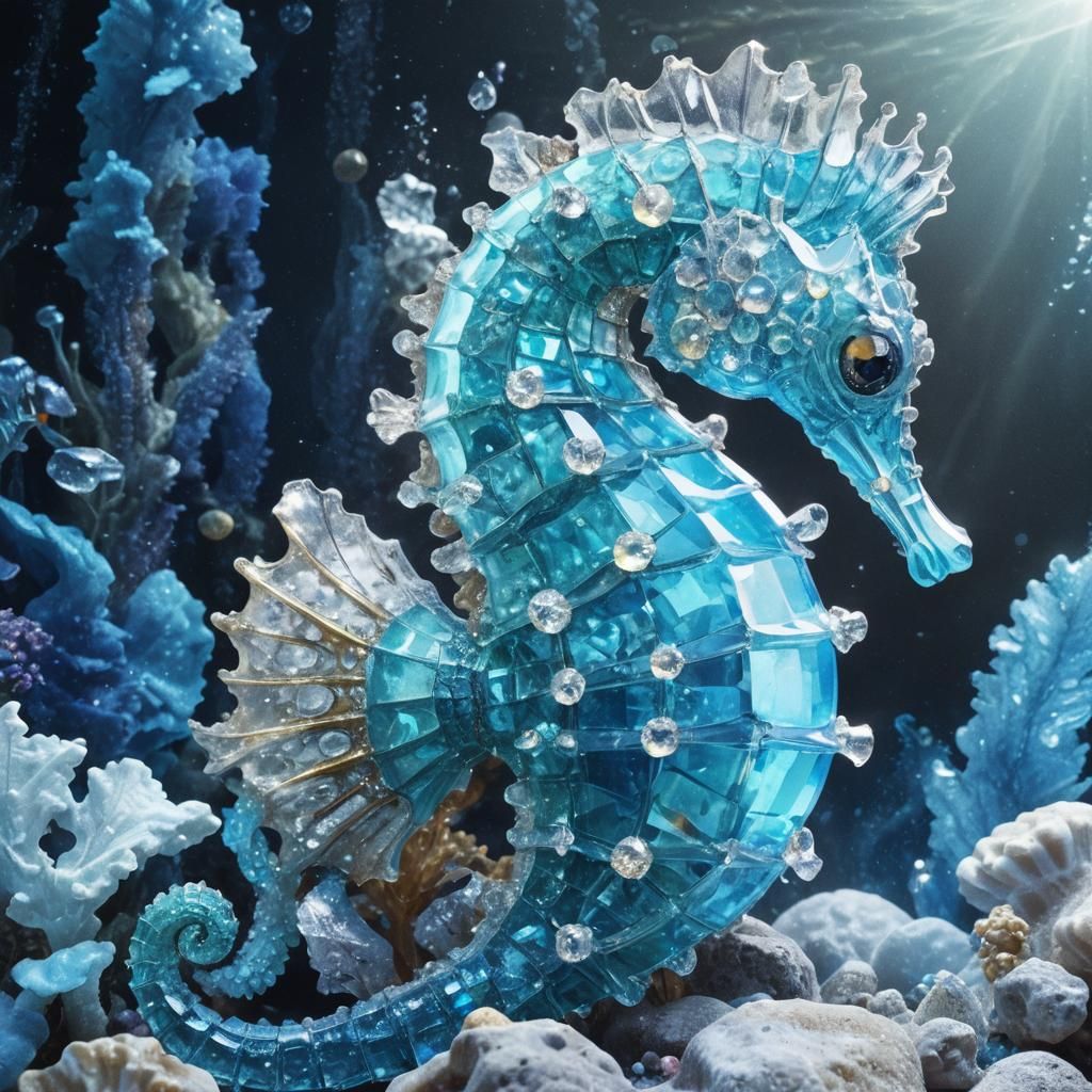 Crystal seahorse