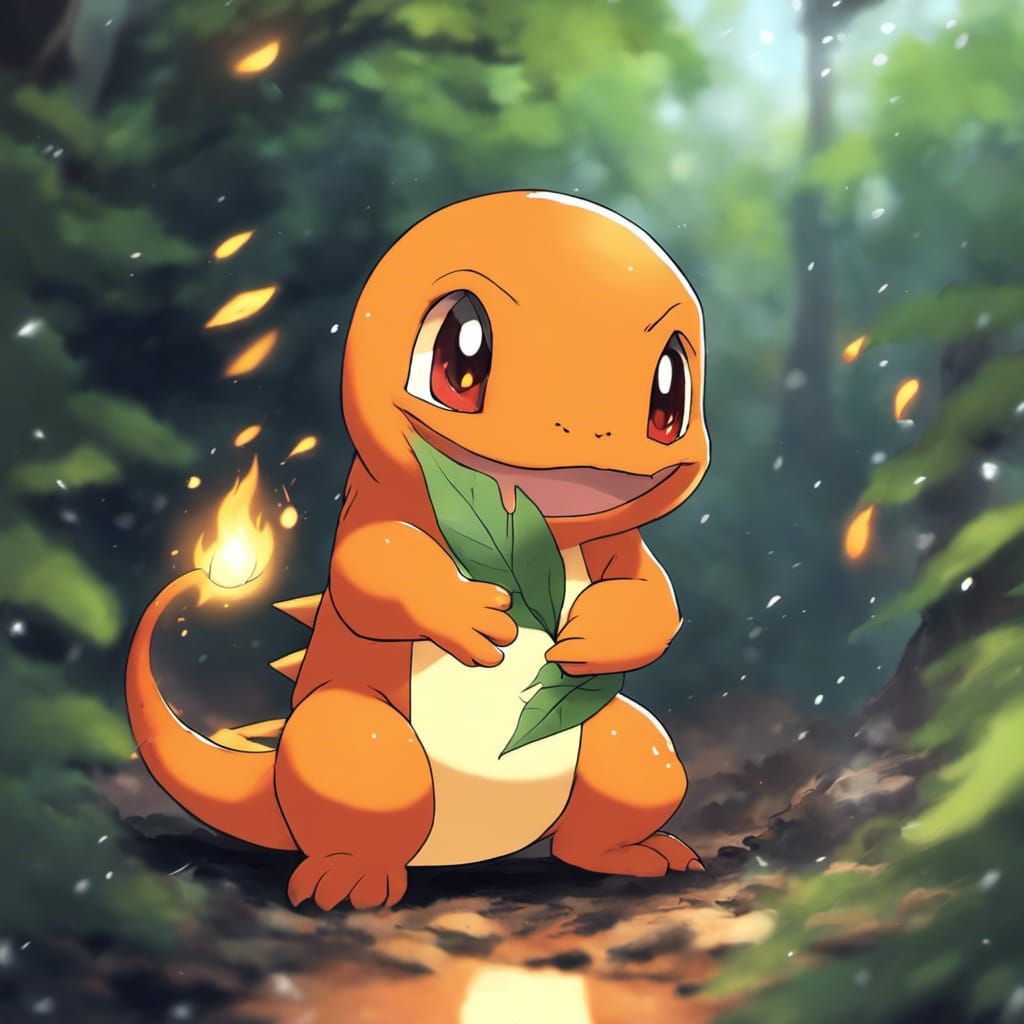 A Cute Charmander - AI Generated Artwork - NightCafe Creator