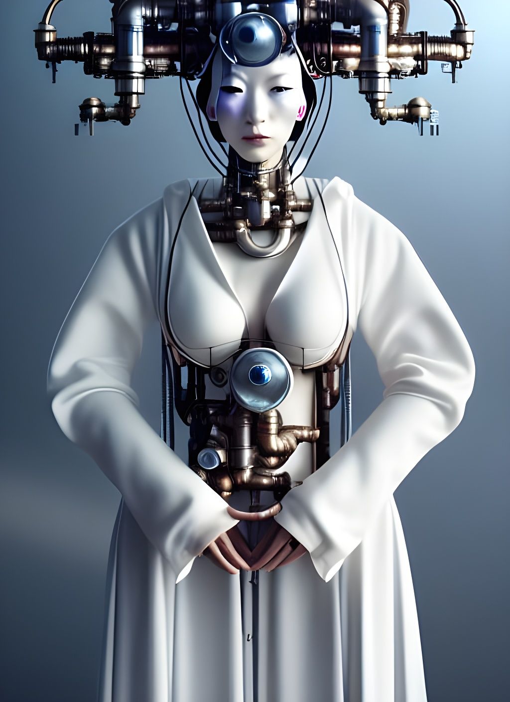 In This Time, And This Day, We all Pray (Cyborg Priestess) undefined