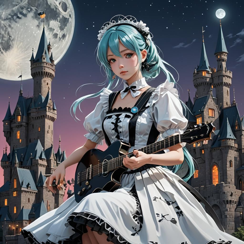 Maid in Moonlit Castle, Fantasy Guitar Concert in Art Nouvea...