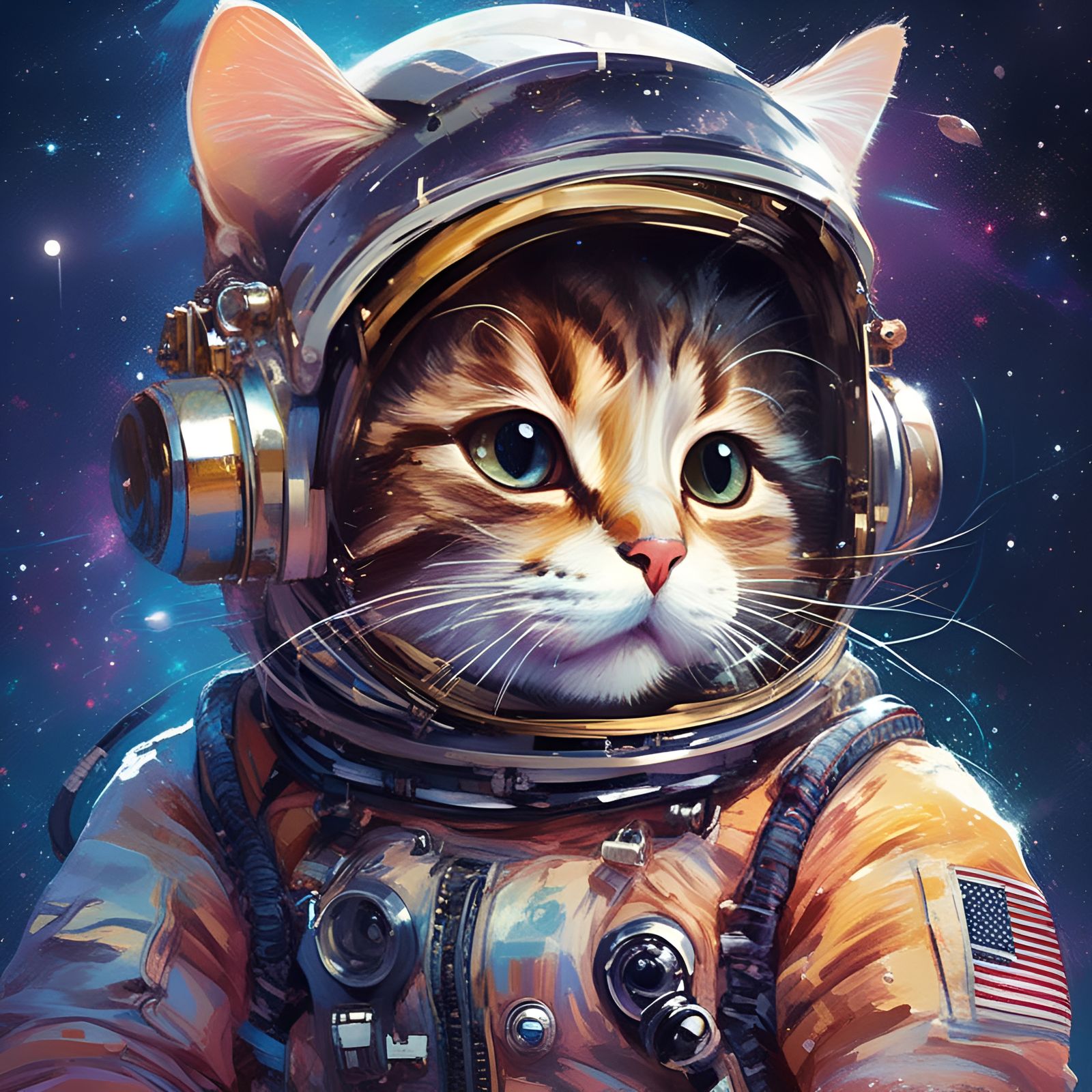 Catstronaut  by @Mormookiee