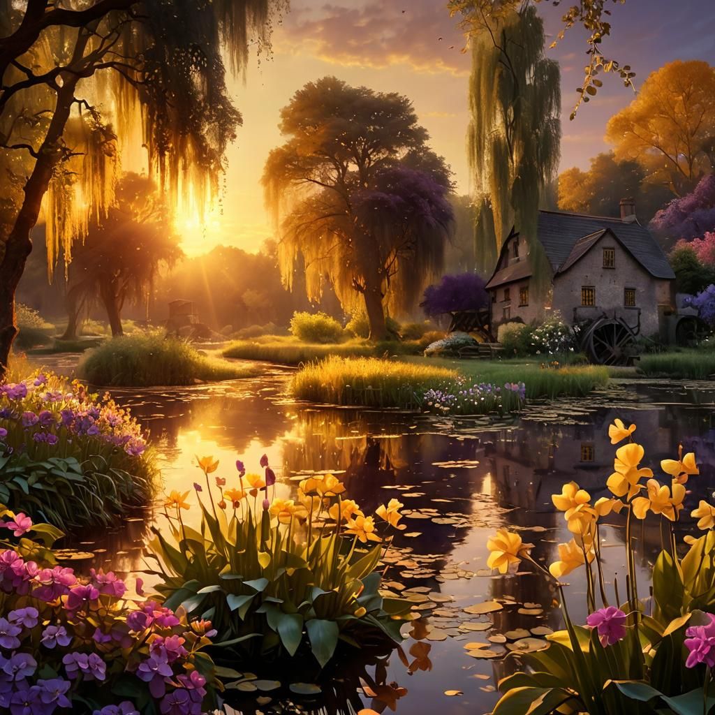 The Mill  , Sundown in July   by @MALDOROR