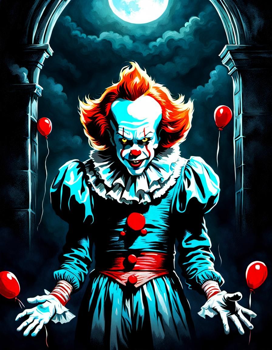 Steven King Pennywise - AI Generated Artwork - NightCafe Creator