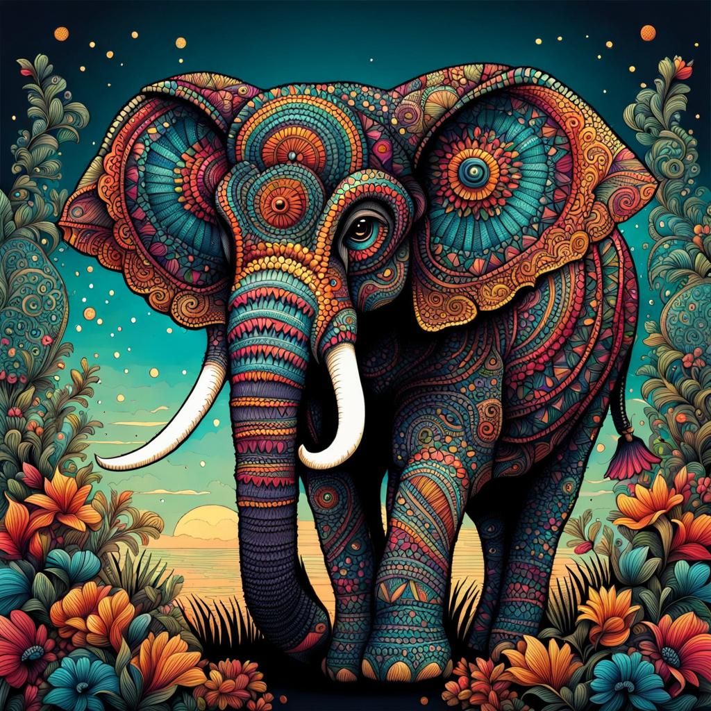 Elephant  by @Antinomy