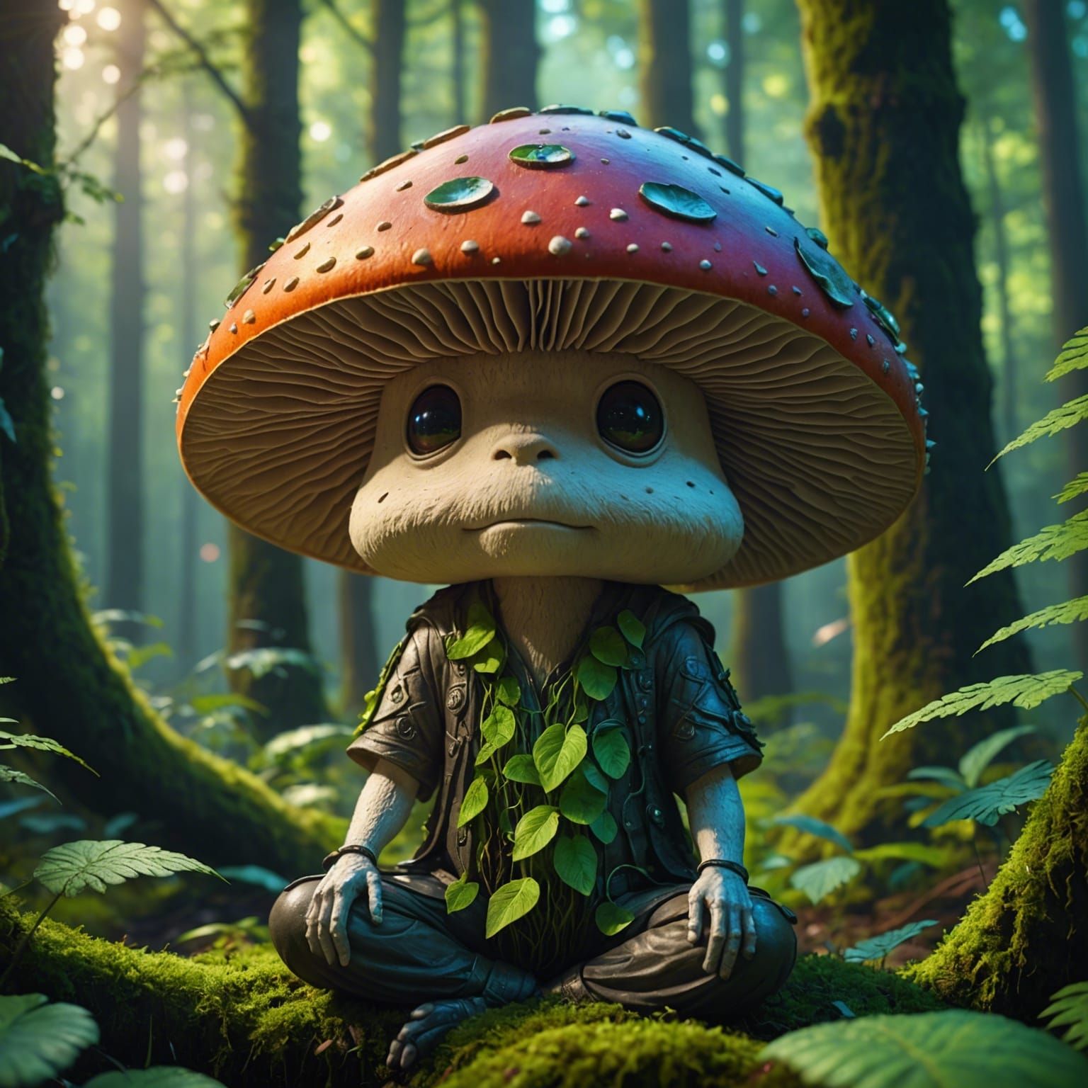 Mushroom in Meditation  by @Kenbert