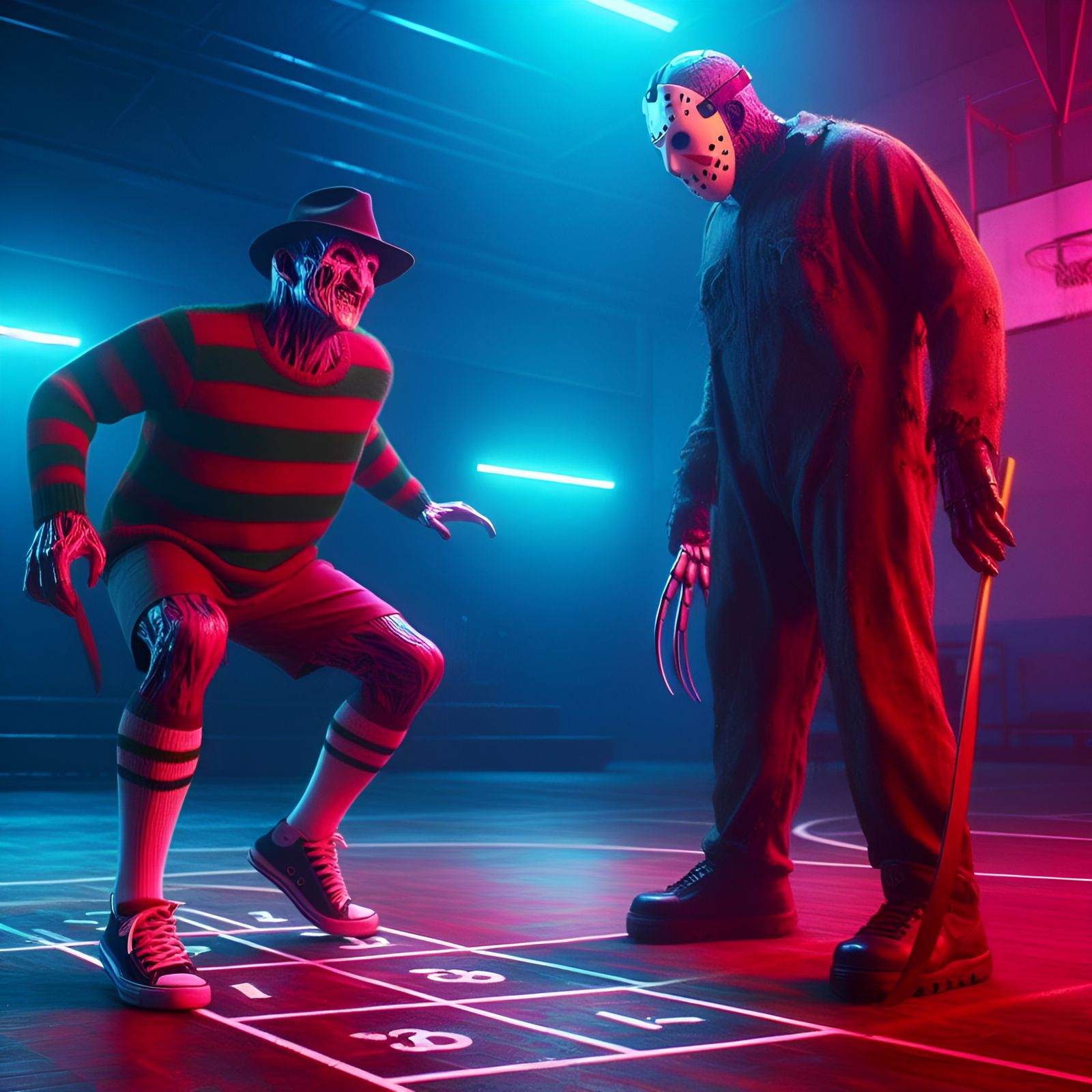 Let’s play hopscotch Fred!