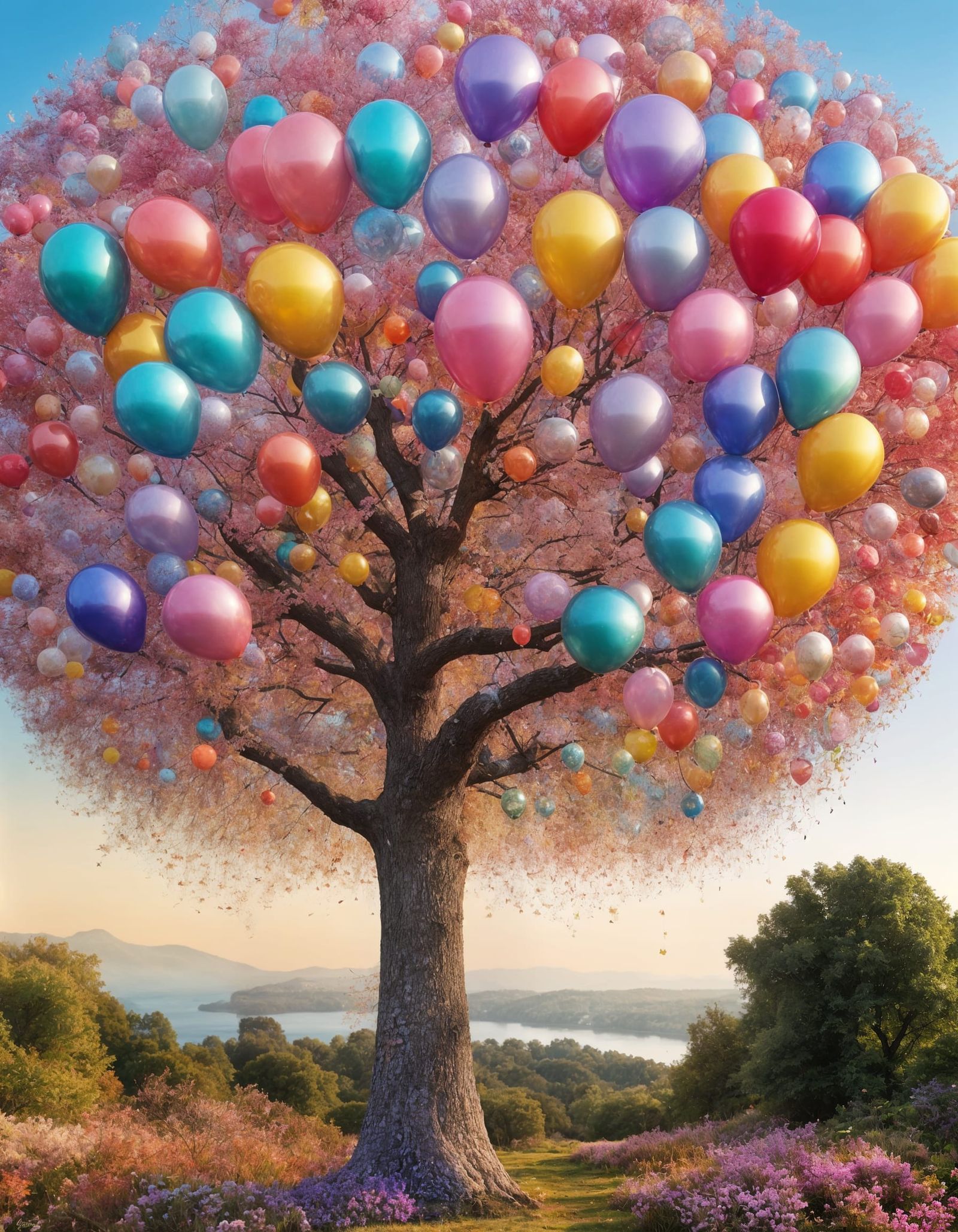 Blooming Balloon Tree  by @KBunny001