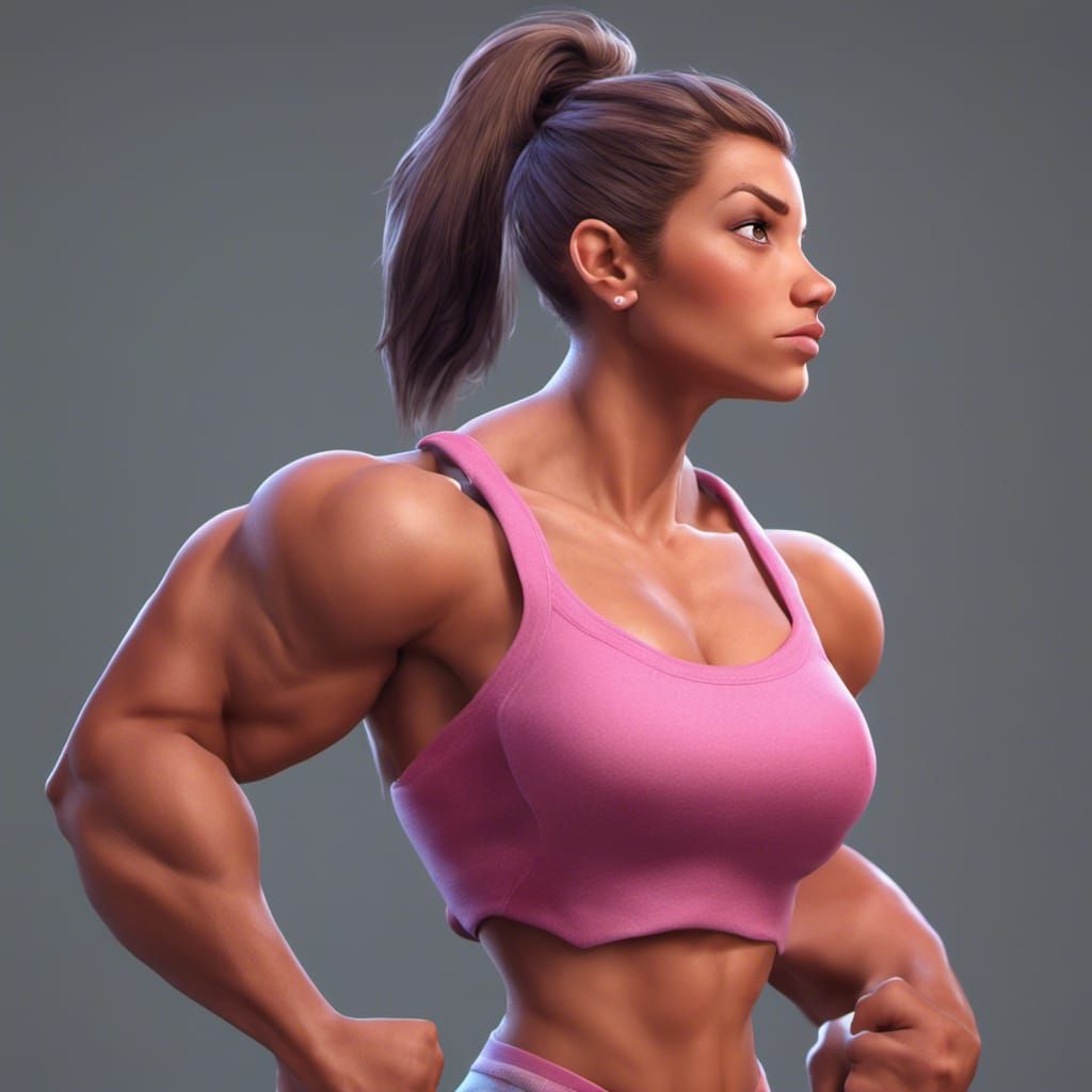 Pecs gif animation collection  Body building women, Muscle women, Fitness  girls